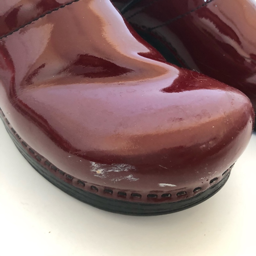 Dansko Shiny Apple Red Clogs Size 13 - image 5